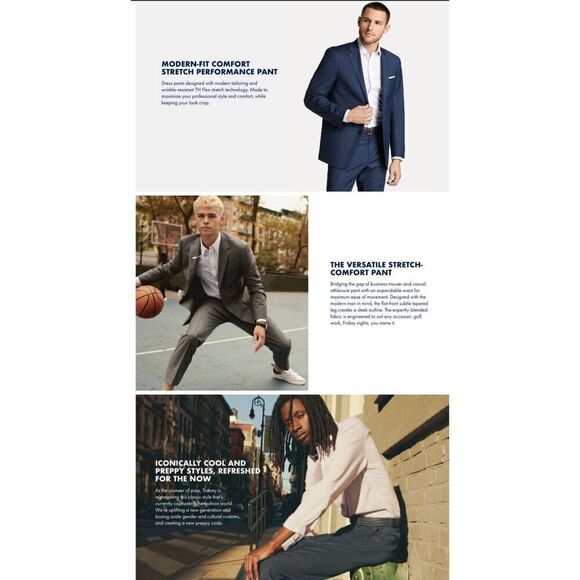 Tommy Hilfiger Black Dress Suit Pants NEW with Tags - Picture 5 of 7